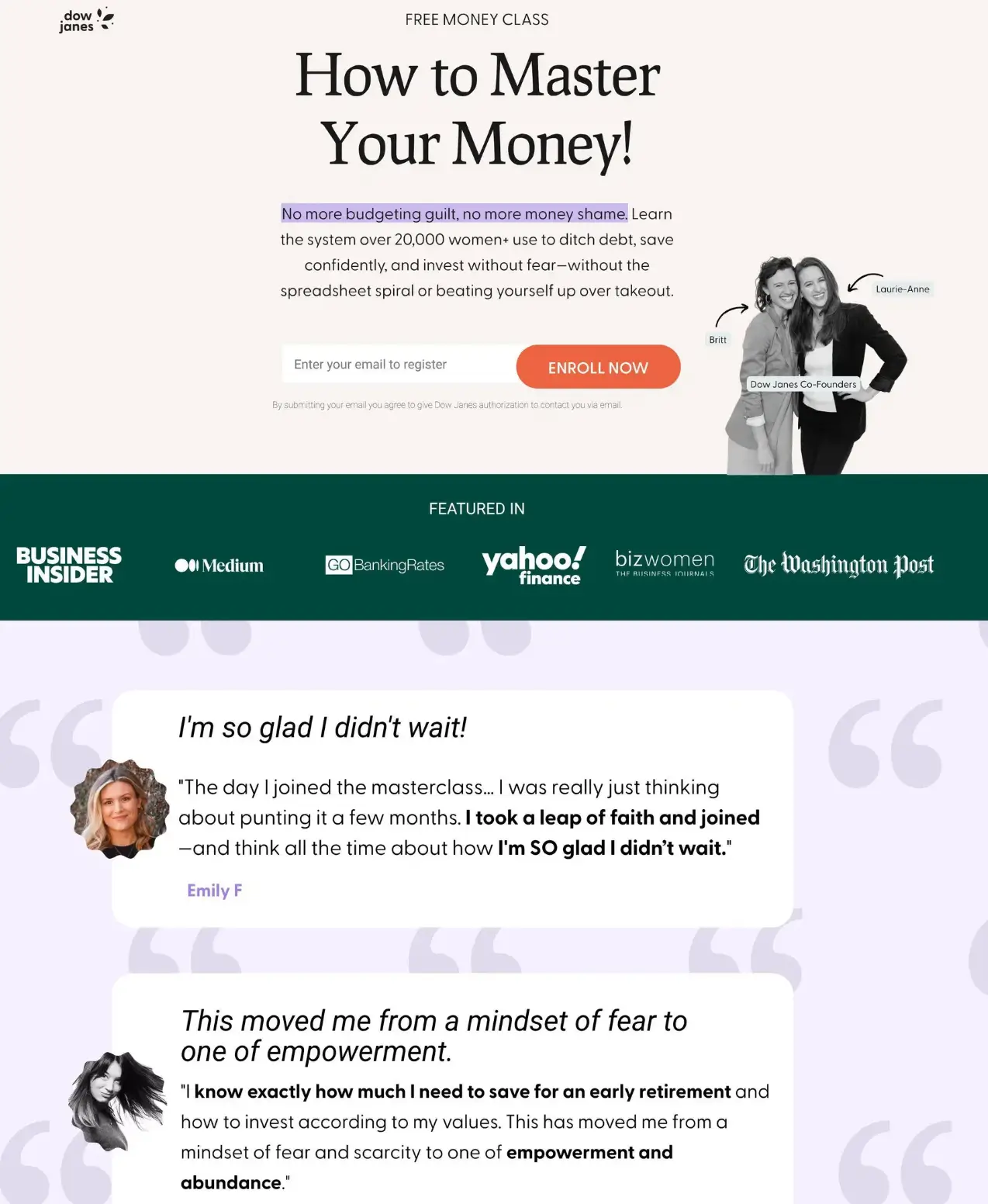 Webinar Registration Lead Capture Landing Page