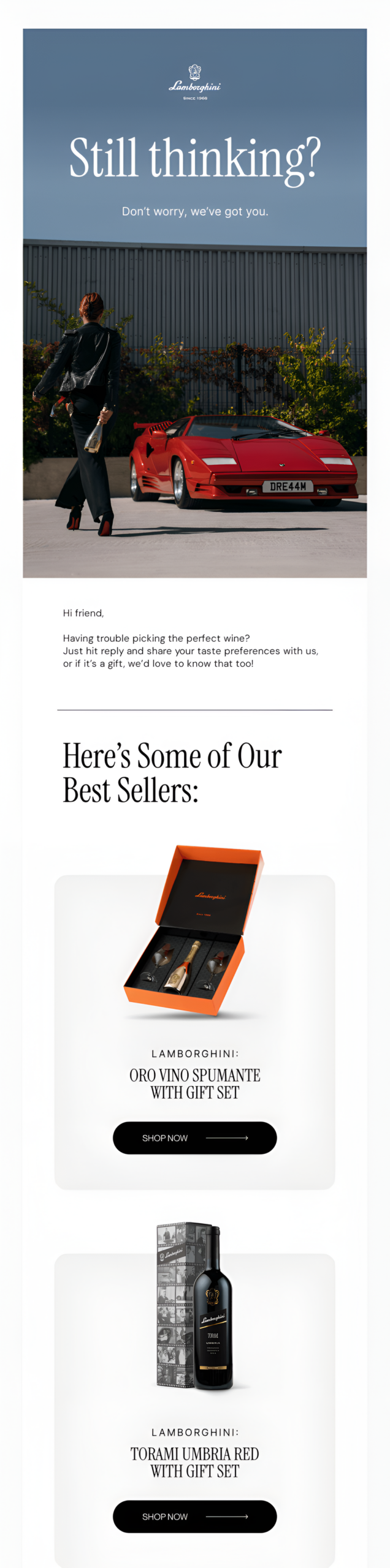 value focused browse abandonment email