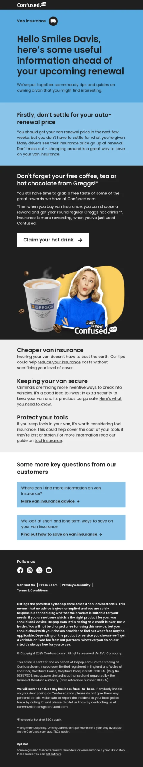 value reinforcement renewal email