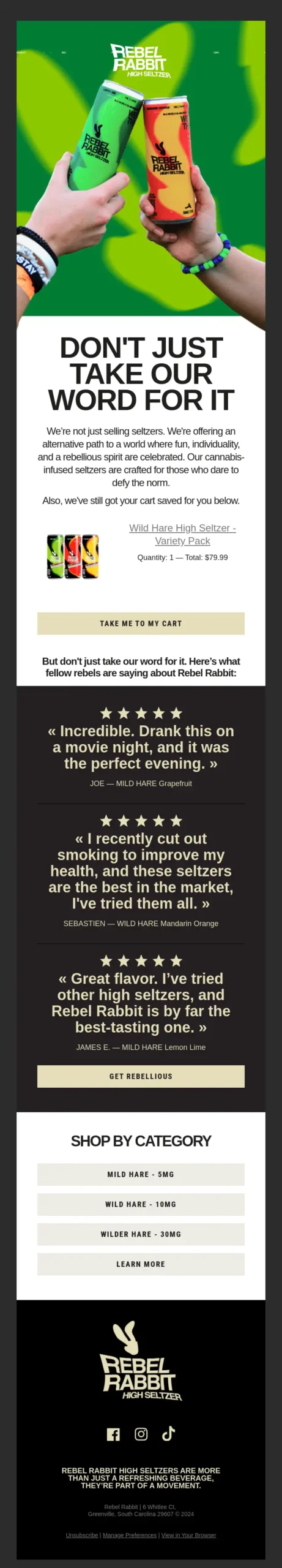 Social-Proof Abandonment Email