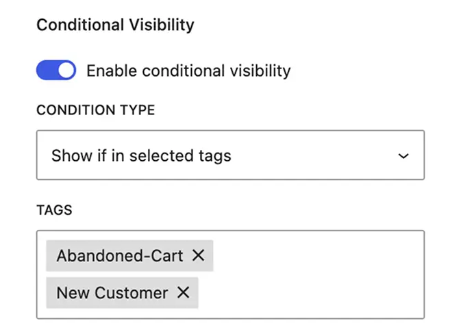 conditional content email