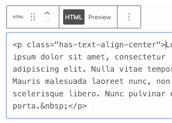 custom html block fcrm