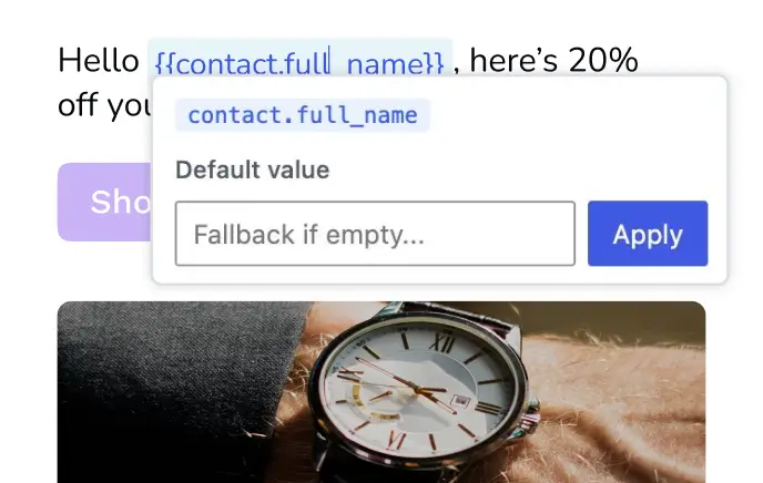 email personalization 121