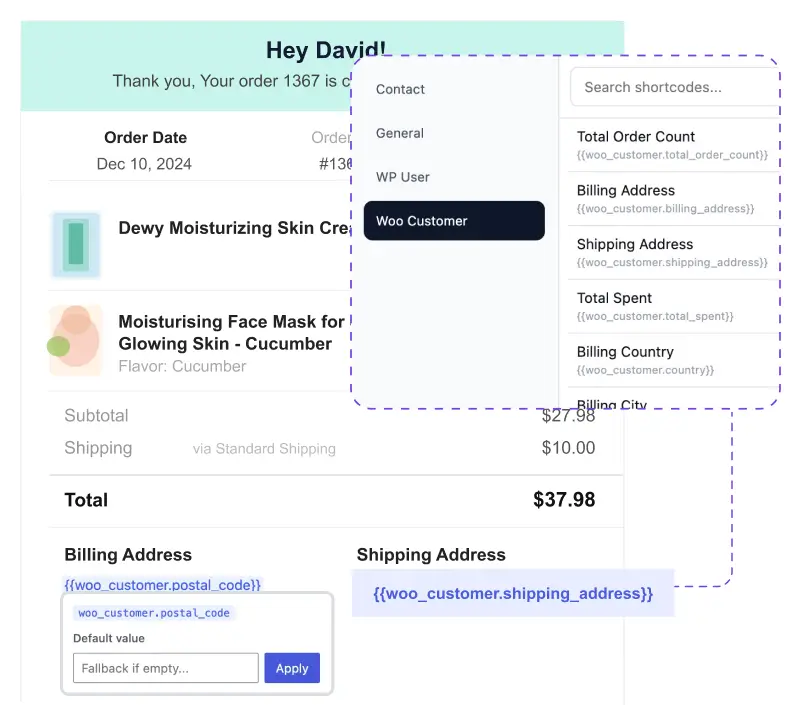 merge tags email campaign