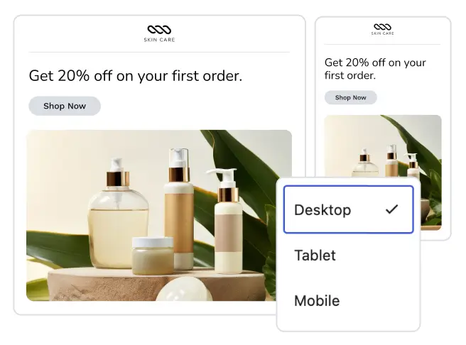 mobile responsive fcrm email