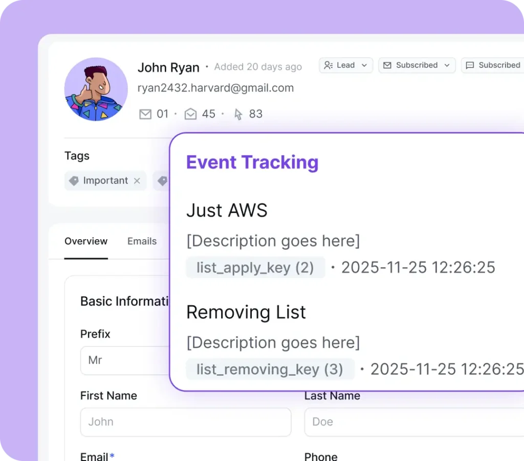 track key actions with event tracking