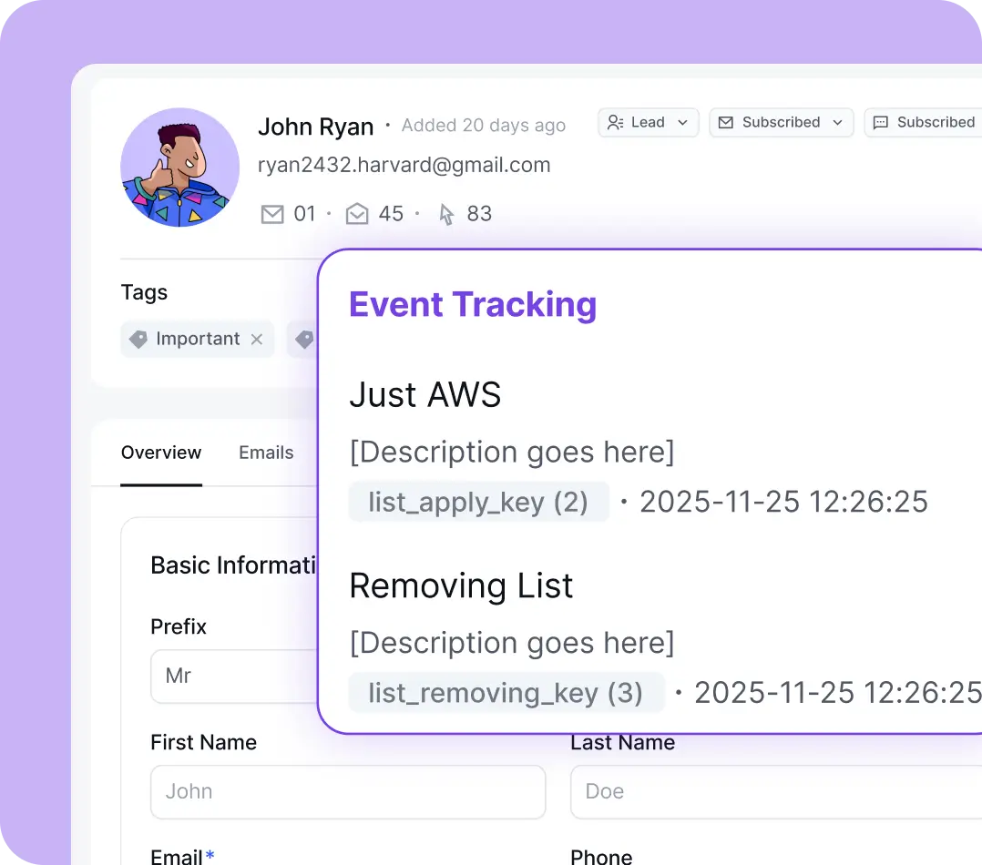 track key actions with event tracking