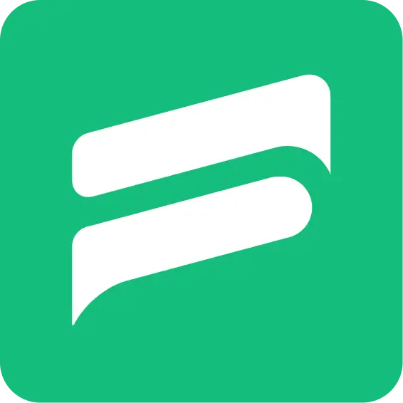 Flipboard logo featuring a white stylized F on green background.