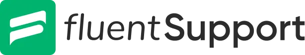 Freshdesk Support logo: green icon, dark pixelated text.
