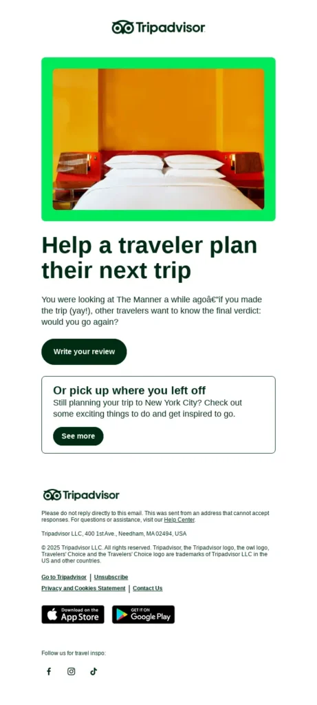 user generated content email