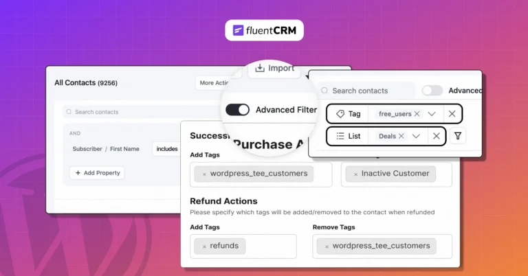 How to Organize Contacts in FluentCRM Using Tags, Lists, and Custom Fields