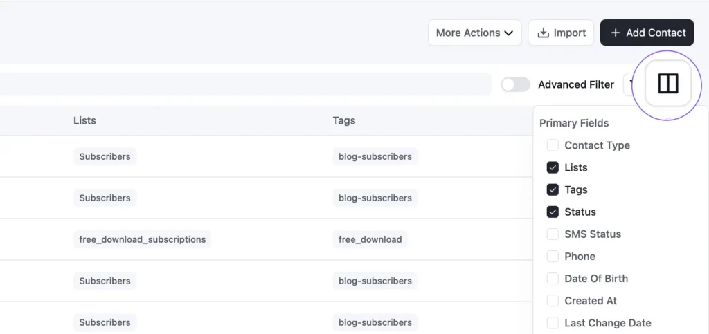Organize Contacts in FluentCRM_General Filtering