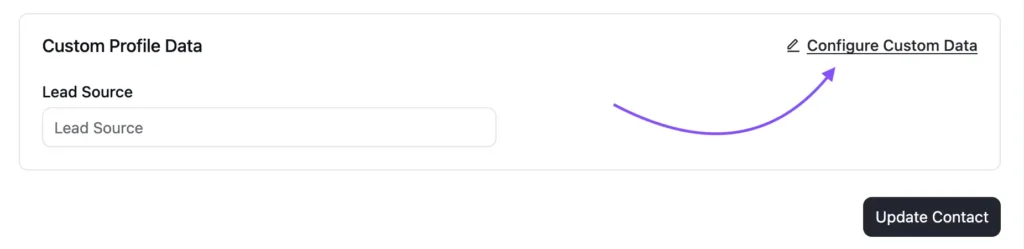 organize contats in fluentcrm custom field