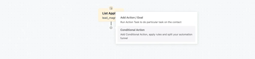 add conditional logic