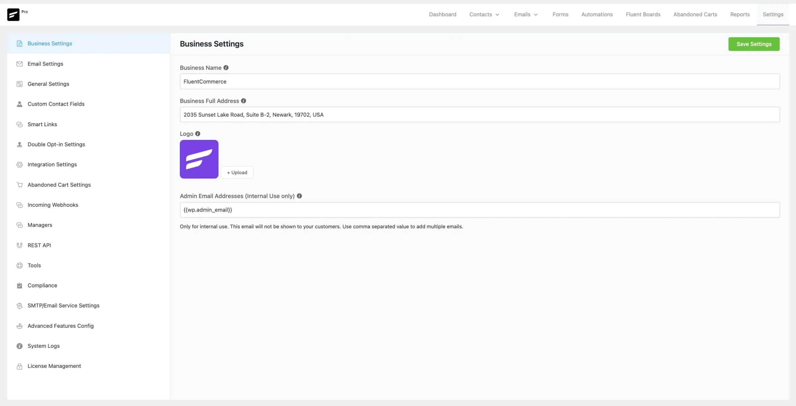 Version 2 settings
