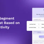 Graphic showing how to segment email lists by user activity.