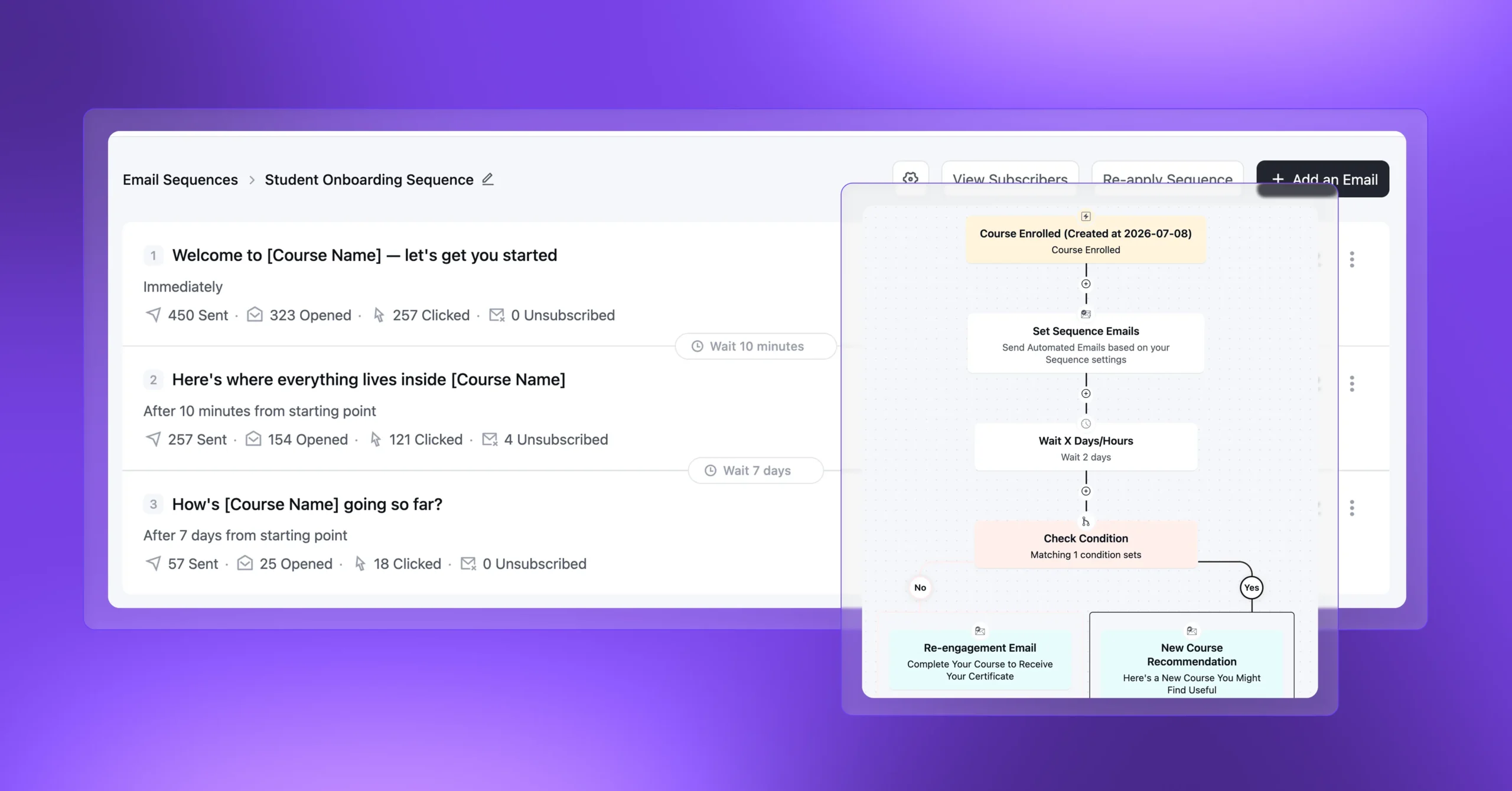 student onboarding