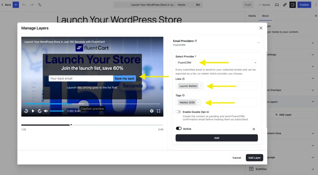 4. fluentplayer launch waitlist provider