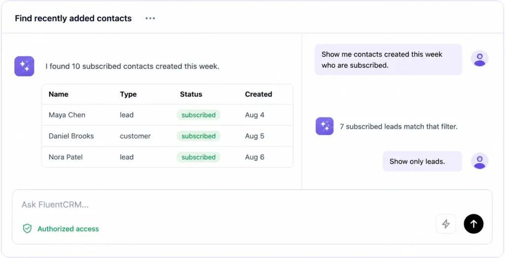 FluentCRM mcp
