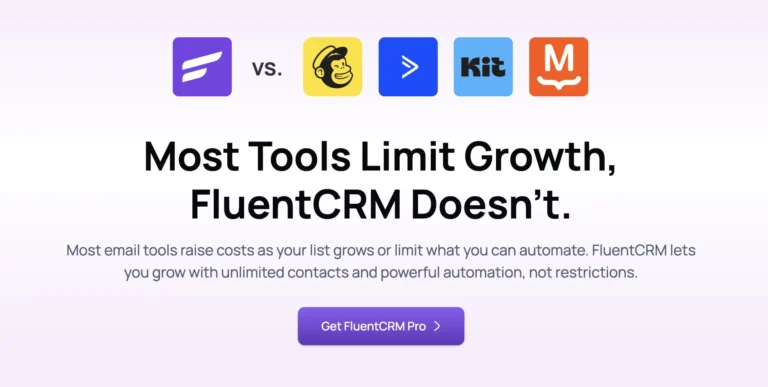compare fluentcrm with other tools