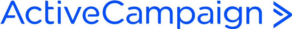 ActiveCampaign logo in blue on a white background