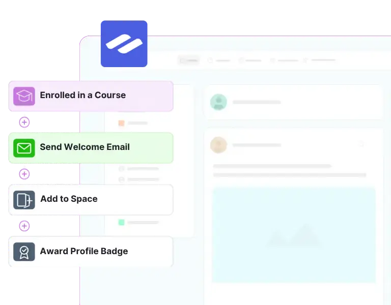 Automated workflow steps for student course enrollment process.