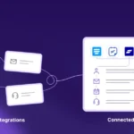 an image showing connected stack vs. pile of integration differences