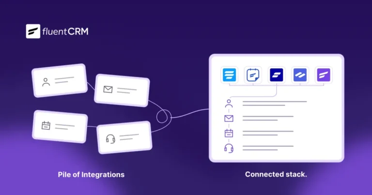 an image showing connected stack vs. pile of integration differences